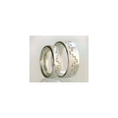 Cincin Kawin Cincin Couple Cincin Tunangan Unik Abstrak Perak BA 23