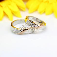 Cincin Kawin Couple Emas Putih Murah M146WG