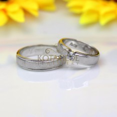 Cincin Kawin Emas dan Palladium Model Simple Jogja C028