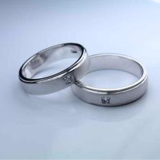 Cincin kawin emas putih 14k AuAg