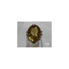 Cincin Kecubung Gold Natural Kalimantan Gold Luster Ring Perak Chrome