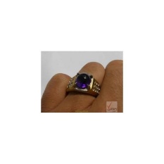 Cincin Kecubung Ungu Bentol Natural Kalimantan Top Luster (395)