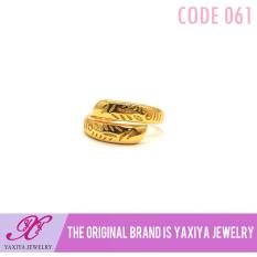Cincin Lapis Emas Perhiasan Imitasi Yaxiya Jewelry Gold 18K 061