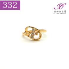 Cincin Lapis Emas Permata Perhiasan Imitasi Yaxiya Jewelry 332