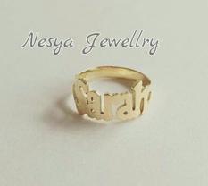 Cincin Nama Lapis Emas NS.02