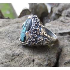 Jnanacrafts Cincin Perak Batu Turquoise