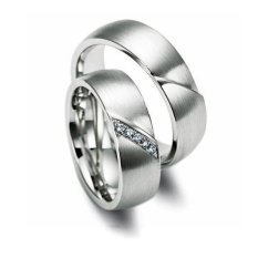 Cincin Pernikahan - Palladium 801 Spesial 18Karat - USA Diamond - Garansi 1 Tahun