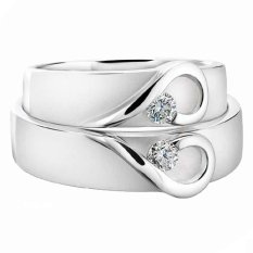 Cincin Pernikahan - Palladium 808 Spesial 18Karat - USA Diamond - Garansi 1 Tahun
