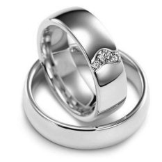Cincin Pernikahan - Palladium 819 Spesial 18Karat - USA Diamond - Garansi 1 Tahun