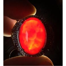 Cincin Titanium Batu Natural Akik Darah HQ