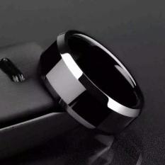Cincin Titanium Pria dan Wanita Hitam Rings Titanium