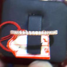 Cincin Tunangan Emas 18K Berlian Asli Putih Kawin Pernikahan Sl056