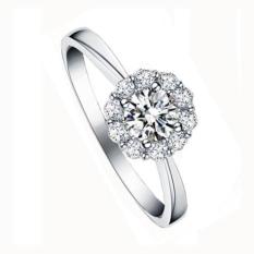 Cincin Wanita Emas 18K Berlian/Diamond Nikah/Tunangan/Kawin Murah - Mvggmb
