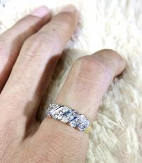 Cincin Wanita Emas Berlian Natural Diamond Eropa Asli Nikah Kawin Tunangan Murah