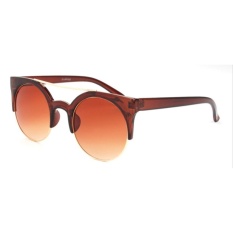 Classic Cateye Half Frame Sunglasses For Women Outdoor High QualitySun Glasses