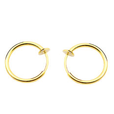 Clip On Fake Cincin Hidung Hidung Telinga Septum Lip Navel Anting Non Piercing-Intl