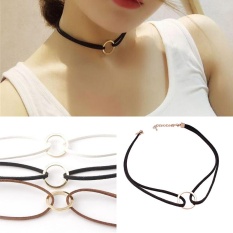 Pas Perunggu Klasik Charm Kerah Kalung Velvet Choker Necklet-Intl