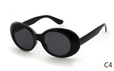 Clout Goggles NIRVANA Kurt Cobain Kacamata 2017 Classic Vintage Retro Putih Oval Sunglasses Alien Shades 90 S Sun Glasses Wiz Khalifa Neff-Intl