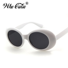Clout Goggles NIRVANA Kurt Cobain Kacamata 2017 Classic Vintage Retro Putih Oval Sunglasses Alien Shades 90 S Sun Glasses Wiz Khalifa Neff-Intl