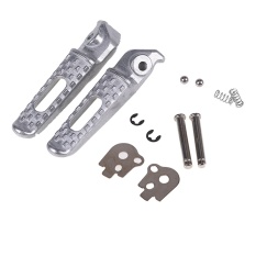 CNC Universal Motor Foot Pegs Rider Rear Footrests Sepeda Foot Pegs Pedal untuk Honda Hornet Grom CBR 600 900 RR CB 400 600-INTL