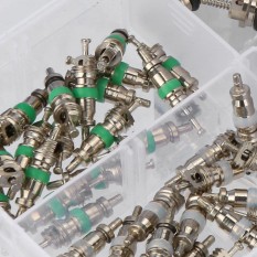 CocolMax 55pcs A/C AC Schrader Valve Cores Assortment For R134a R12 R22 7 Kinds AC Kit - intl