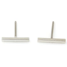 Cocotina Geo Mini Bar Minimalis Tindik Anting-anting Di Telinga Halus Emas Perak Hitam Bergaya-Sliver