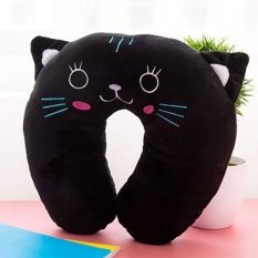 Gambar Kartun U Berbentuk Leher Travel Pillow Bantal Leher Otomatis Penyangga Kepala-Internasional