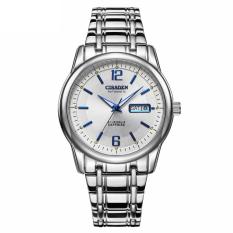 Coobonf Asli Xisida Pria Menonton Pria Menonton Otomatis Jam Mekanikal Bisnis Hollow Pria Baik Plum Bor Strip Tahan Air (Bluewhite)