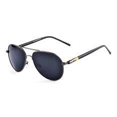 Cool Man Aksesori Perjalanan Outdoor Kacamata Terpolarisasi Mengemudi Kacamata Eyewear-Dark Grey Frame MIRROR