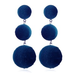 Coromosewomen Beberapa Warna Setengah Lingkaran Bola Anting-Anting Earbob Unik Retro Ringkas Telinga Manik-manik-Internasional