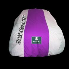 Cover/ Selimut Mobil Suzuki New Baleno Hatchback 2017 Putih list Ungu