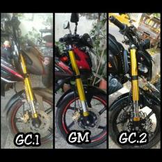 Cover Shock USD Gold Chroome Verza Vixion CB R15 GSX NMP Dll