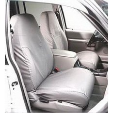 Covercraft SeatSaver Second Row Custom Fit Seat Cover for Select Ram Pickup Models - Polycotton (Charcoal) - intl