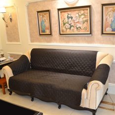 Nyaman Quilted PET Pelindung Mebel Sofa Slipcover Loveseat Cinta Kursi Elegan-Intl