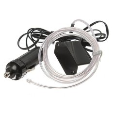 CTO 1 M Fleksibel Lampu Neon Glow Strip Rope EL Wire With 12 V Inverter untuk Review Mobil (Putih)