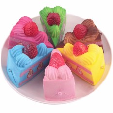 Lucu Stroberi Kenyal Lapisan Kue Tali Telepon Cream Parfum Lambat Rising-Intl