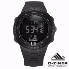 D-ziner Original Core Jam Tangan Sport Olahraga Digital Rame DZ-8180 - Black - FREE BOX Exlusive