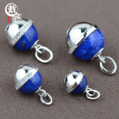 Dai Perak S925 Lapis Persia Liontin Lonceng Kalung