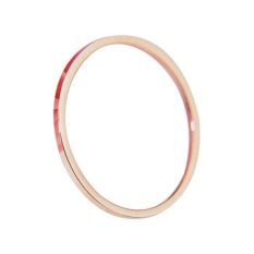 Dainty Cincin Rose Gold Diisi Stacking Ring Halus Hammered Cincin Hadiah untuk Nya-Intl