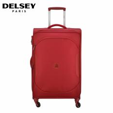 Delsey U-Lite Classic 2 Tas Koper Travel 79cm Large Roda 4 Soft Case Trolley - Merah