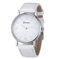 Deluxe Geneva Business Crocodile Leather Analog Quartz Unisex Wrist Watch WH - intl