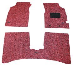 Deluxe Karpet Mobil Honda Brio Tanpa Bagasi - Merah Hitam