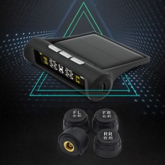 Dewtreetali Smart Car TPMS Tyre Pressure Monitoring System Solar Power charging Digital LCD Display Auto Security Alarm Systems - intl