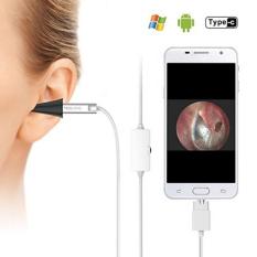 Digital Otoscope, Teslong USB Ear Scope Otology Inspection Camera with 6 LED Lights for Samsung LG Sony Android Mac and PC(Sliver) - intl