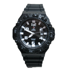 Digitec AN Body Hitam Putih Men's - Jam Tangan Pria - Hitam