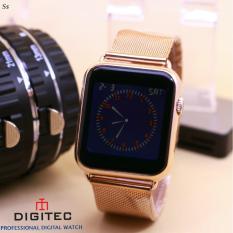 Digitec - Analog LED - Jam tangan Wanita - Design Exclusiev - Stainless Steel - Strap Paris