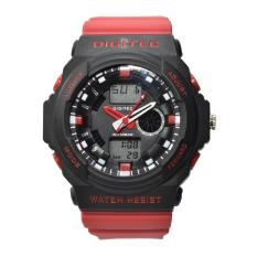 Digitec - Jam Tangan Pria - Black Red - Resin Strap - DG2041-D