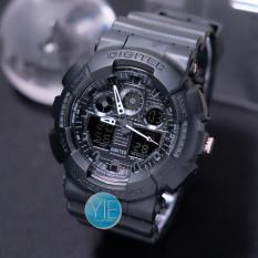 Digitec Original Jam Tangan Pria Army DG 2011 T Dual Time Anti Air - Full Hitam