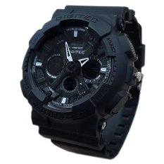 Digitec - Jam Tangan Pria - Rubber - Full Hitam - DG2032 - Hitam