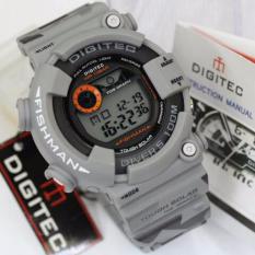 Digitec Jam Tangan Sport Digital 8250 Rubber Army Fishman Series - Abu-Abu Muda
